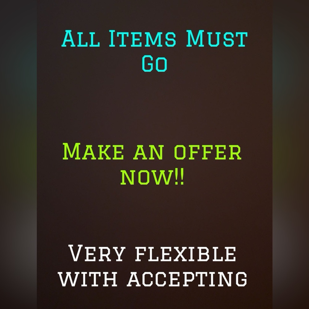 Make an offer now and purchase your item today!!!